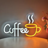 TONGER® Coffee With Cup Wall LED Neon Sign Light