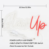 TONGER® Glow Up Wall LED Neon Sign Light