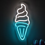 TONGER® Ice-cream Cone Wall LED Neon Sign Light