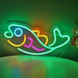 TONGER® Fish Wall LED Neon Sign Light