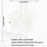 TONGER® Cross With Jesus Cloth Wall LED Neon Sign Light