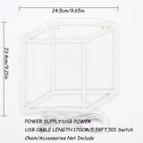 TONGER® Cube Wall LED Neon Sign Light