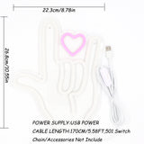 TONGER® Love Symbol With Heart Wall LED Neon Sign Light