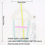 TONGER® Cocktails Wall LED Neon Sign Light