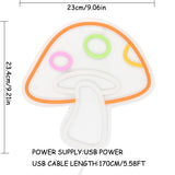 TONGER® Orange Mushroom Wall LED Neon Sign Light