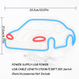 TONGER® Cool Car Wall LED Neon Sign Light