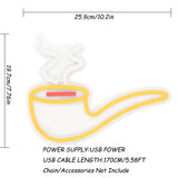 TONGER® Classic Smoking Pipe Tobacco Pipe Wall LED Neon Sign Light