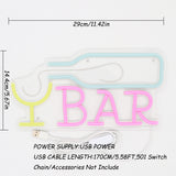 TONGER® Drunk in BAR Wall LED Neon Sign Light