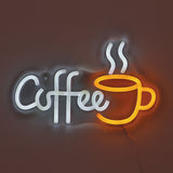 TONGER® Coffee With Cup Wall LED Neon Sign Light
