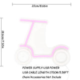 TONGER® Scooter Wall LED Neon Sign Light