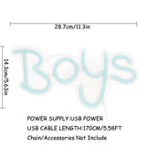 TONGER® Boys Wall LED Neon Sign Light