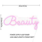 TONGER® Pink Beauty Wall LED Neon Sign Light