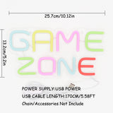 TONGER® GAME ZONE Wall LED Neon Sign Light