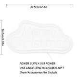 TONGER® Merry Christmas With Cloud Wall LED Neon Sign Light