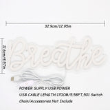TONGER® Warm White Breathe Wall LED Neon Sign Light