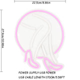 TONGER® Sexy Girl Wall LED Neon Sign Light