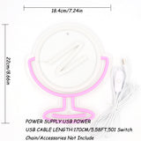 TONGER® Mirror Wall LED Neon Sign Light