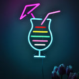 TONGER® Cocktails Wall LED Neon Sign Light