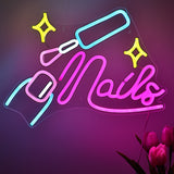 TONGER® Nails Wall LED Neon Sign Light