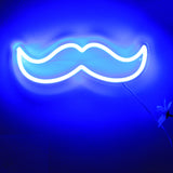 TONGER® Man Beard Moustache Wall LED Neon Sign Light