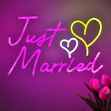 TONGER® Just Married Wall LED Neon Sign Light