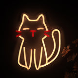 TONGER® Cute Sweet Cat Wall LED Neon Sign Light