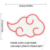 TONGER® Red Cloud Wall LED Neon Sign Light