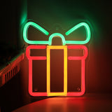 TONGER® Christmas Gifts Box Wall LED Neon Sign Light