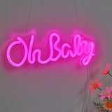 TONGER® Oh baby Wall LED Neon Sign Light