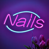 TONGER® Nails Wall LED Neon Sign Light