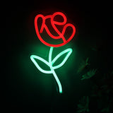 TONGER® Rose Flower Wall LED Neon Sign Light