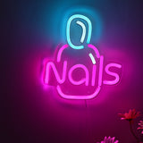 TONGER® Nails Wall LED Neon Sign Light