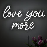 TONGER® Love You More Wall LED Neon Sign Light
