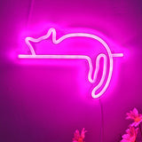 TONGER® Sleeping Cat Wall LED Neon Sign Light