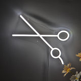 TONGER® Scissors Wall LED Neon Sign Light