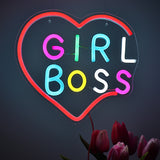 TONGER® Girl boss Wall LED Neon Sign Light