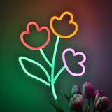 TONGER® Flower Wall LED Neon Sign Light