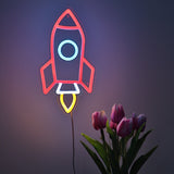 TONGER® Rocket Wall LED Neon Sign Light