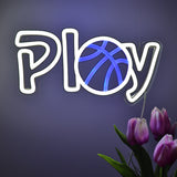 TONGER® Play With Basketball Wall LED Neon Sign Light