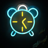 TONGER® Clock Wall LED Neon Sign Light
