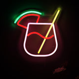 TONGER® Watermelon Juice Glass Wall LED Neon Sign Light