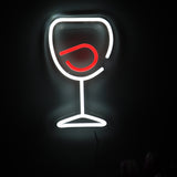 TONGER® Wine Glass Wall LED Neon Sign Light
