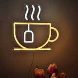 TONGER® Coffee Cup Wall LED Neon Sign Light