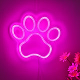 TONGER® Cat Paw Wall LED Neon Sign Light