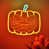 TONGER® Pumpkin Wall LED Neon Sign Light For Halloween Decoration