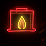 TONGER® Fireplace Wall LED Neon Sign Light