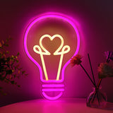 TONGER® Blub Wall LED Neon Sign Light