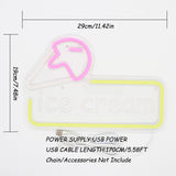 TONGER® Ice Cream Wall LED Neon Sign Light
