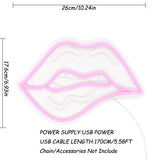 TONGER® Women Sexy Lips  Wall LED Neon Sign Light