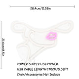 TONGER® Girl Wear Hat Art Wall LED Neon Sign Light